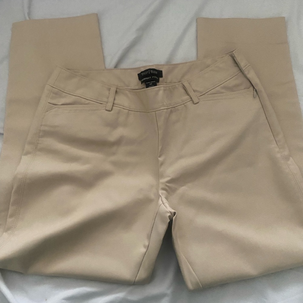 White House Black Market Tan Ankle Pants